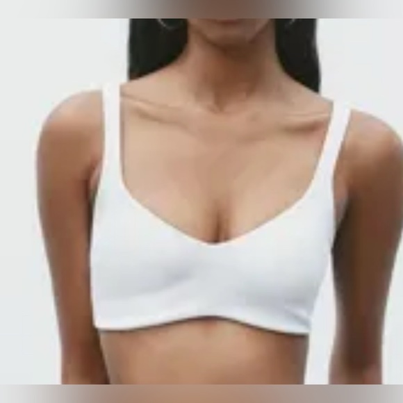 Nwt-Zara- interlock crop top- M - Picture 1 of 7